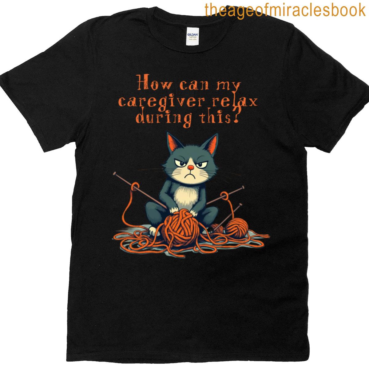 Relax Cat Knitting Catastrophe T-shirt