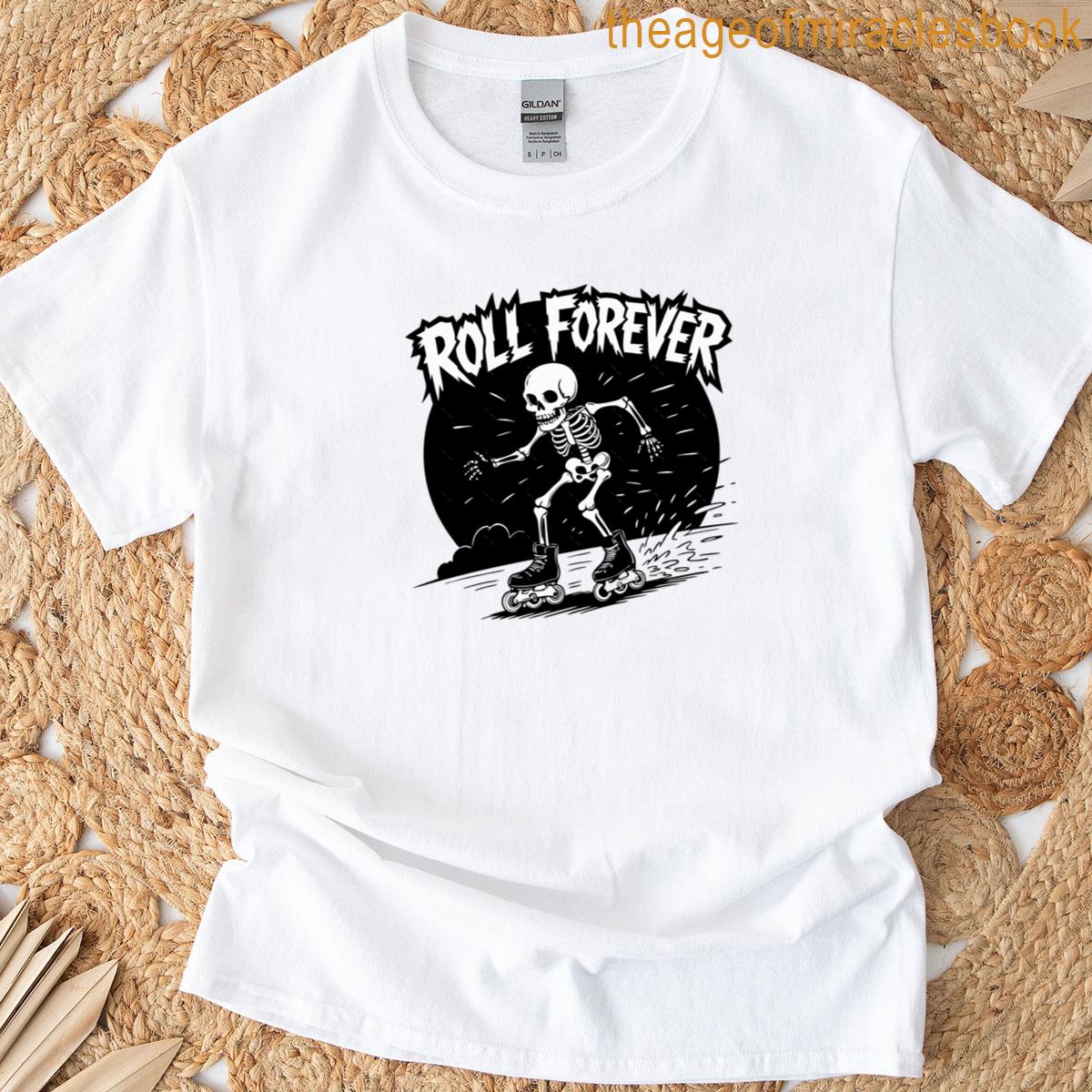 Roller Skate Skeleton T-shirt