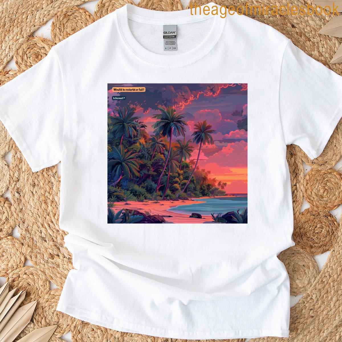 Summerexe Has Stopped Working Tropical Error Message Art T-shirt