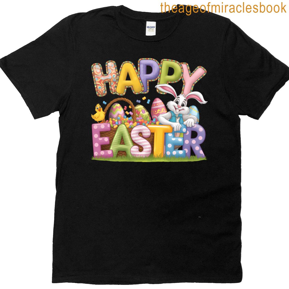 Happy Easter With Easter Bunny T-shirt