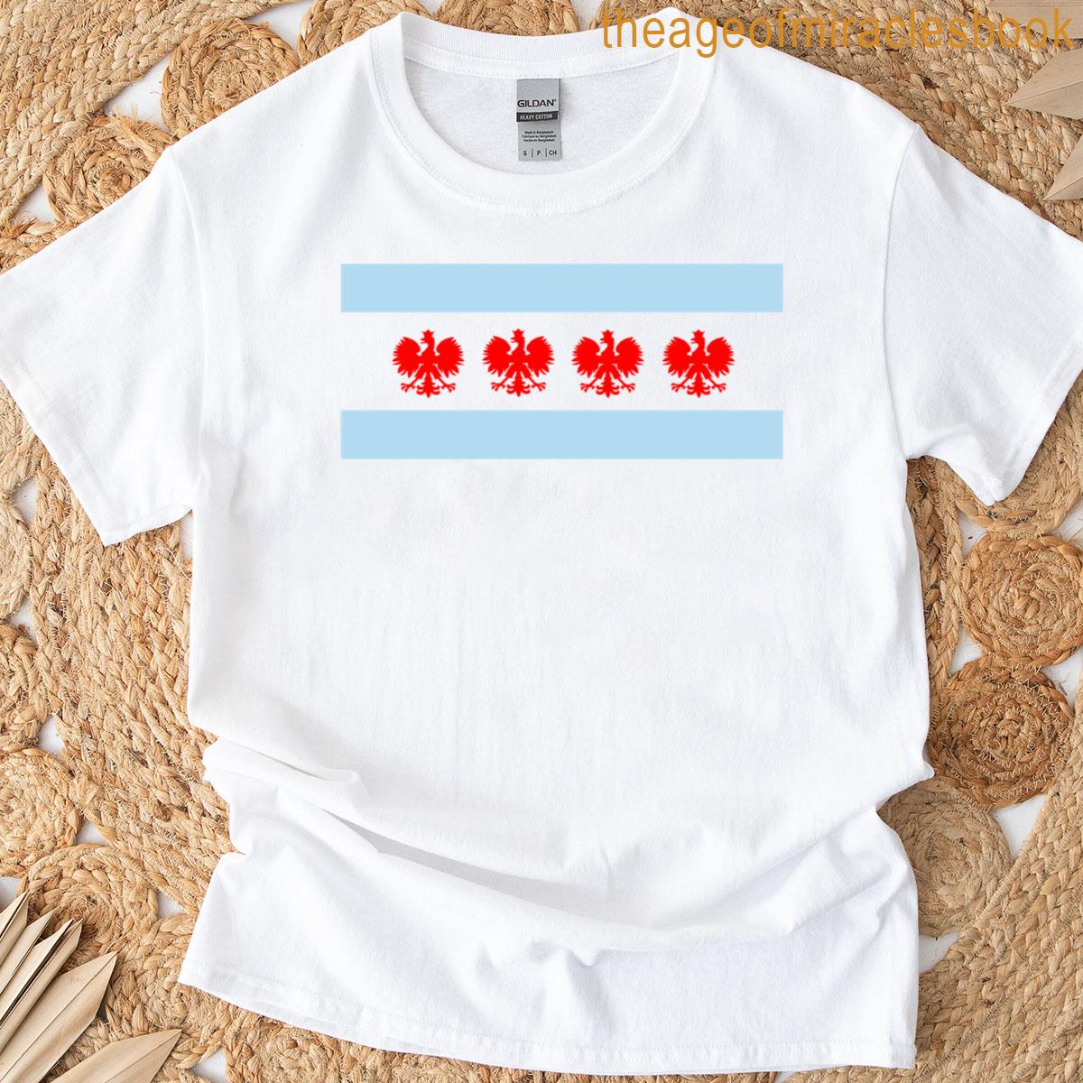 Polish Chicago Flag T-shirt