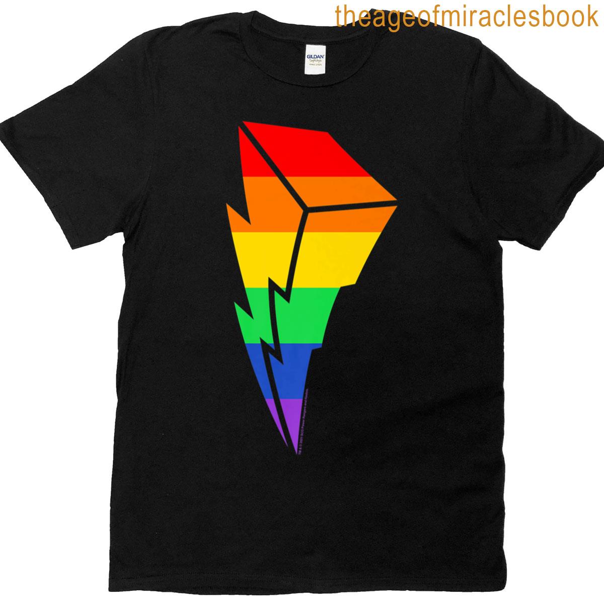 Power Rangers Pride Bolt Rainbow T-shirt