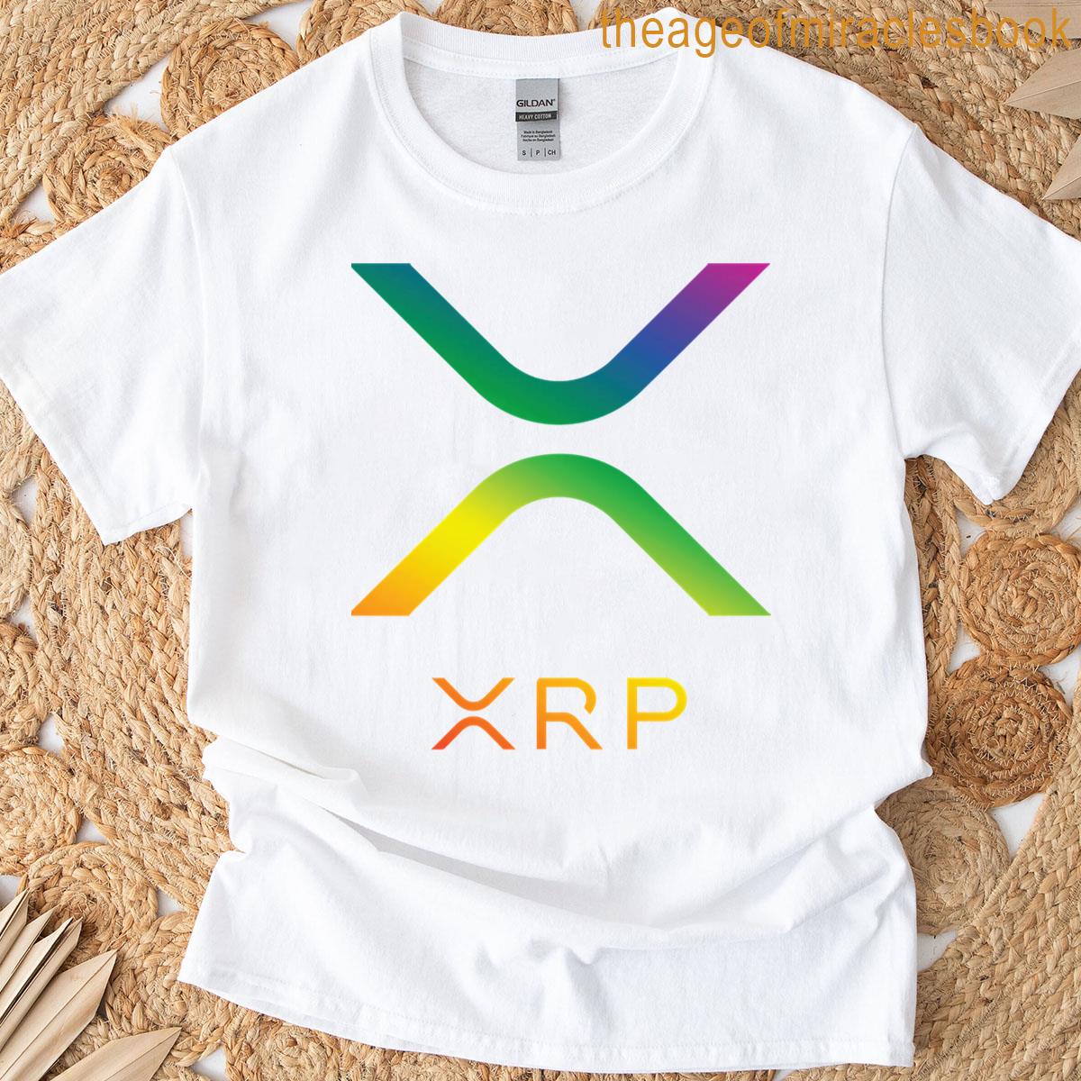 Rainbow Gradient Xrp Ripple New Logo T-shirt