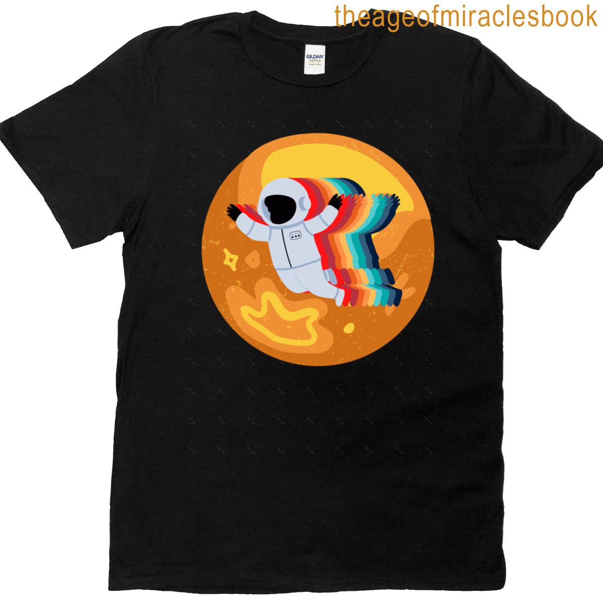 Rainbow Spaceman Oversized T-shirt