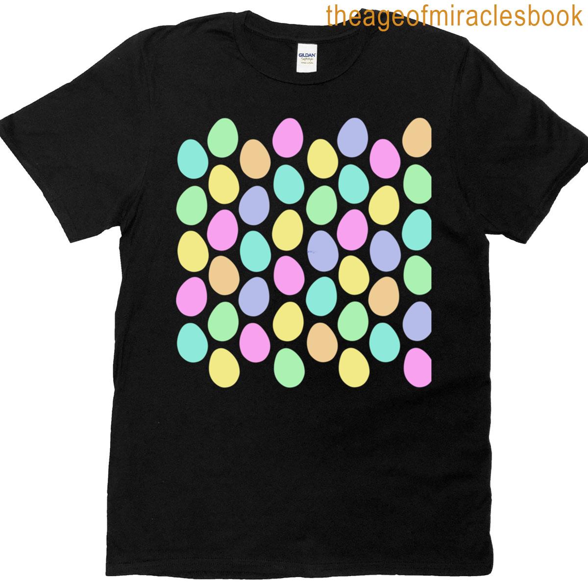 Slanted Easter Eggs Pastel Oversized T-shirt