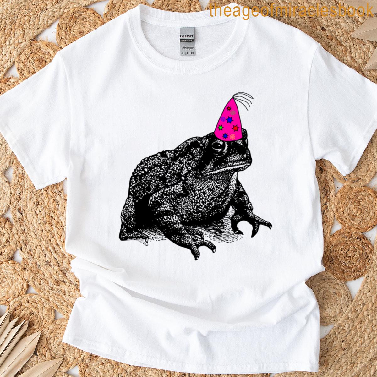Toad Wearing A Party Hat Graphic Design T-shirt