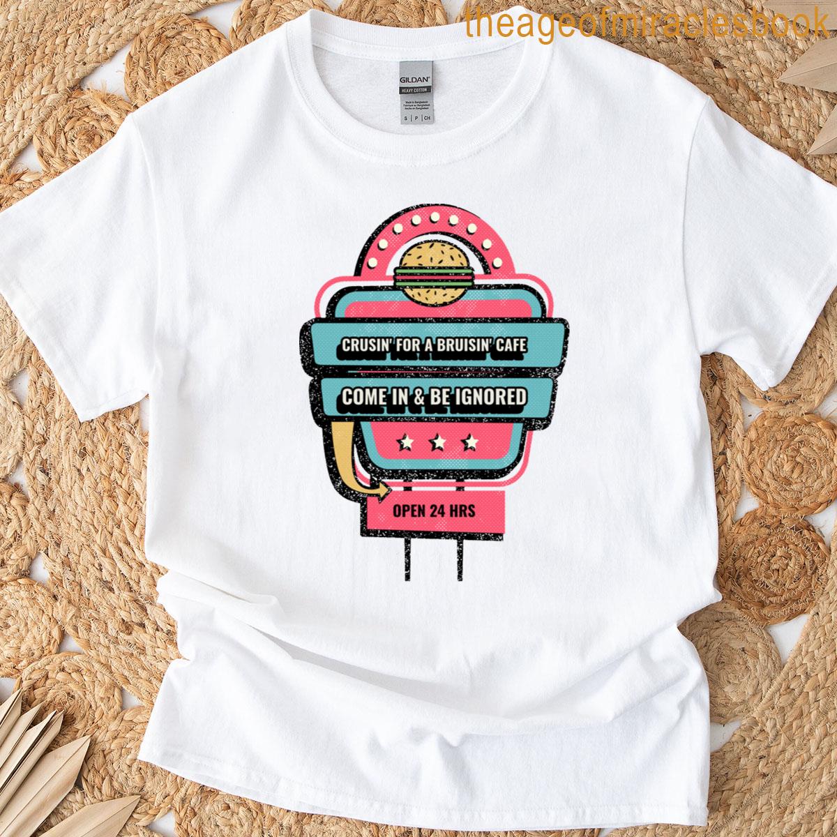 cruisin for a brusin cafe oversized T-shirt