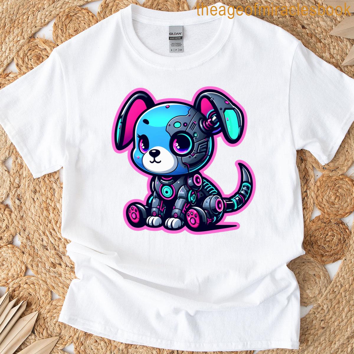 cyberpunk puppy oversized T-shirt