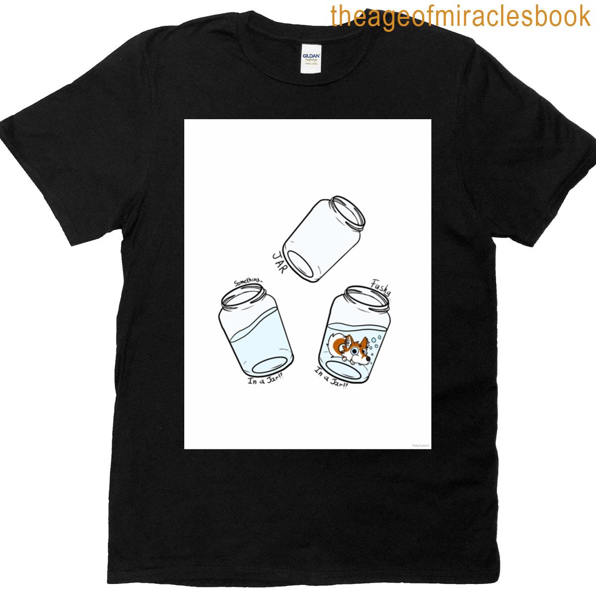 fusky in a jar collection graphic T-shirt