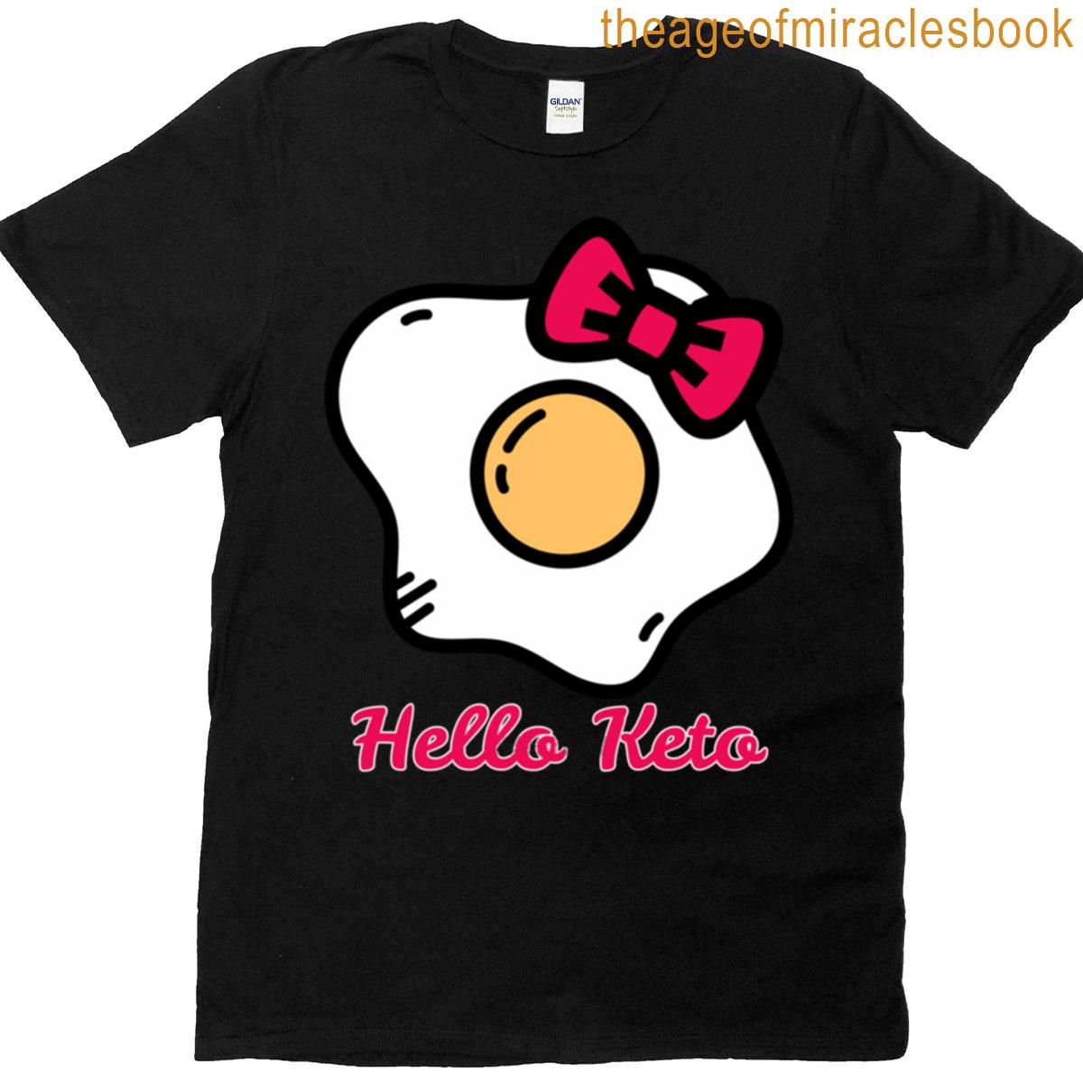 hello keto funny ketogenic diet pun T-shirt