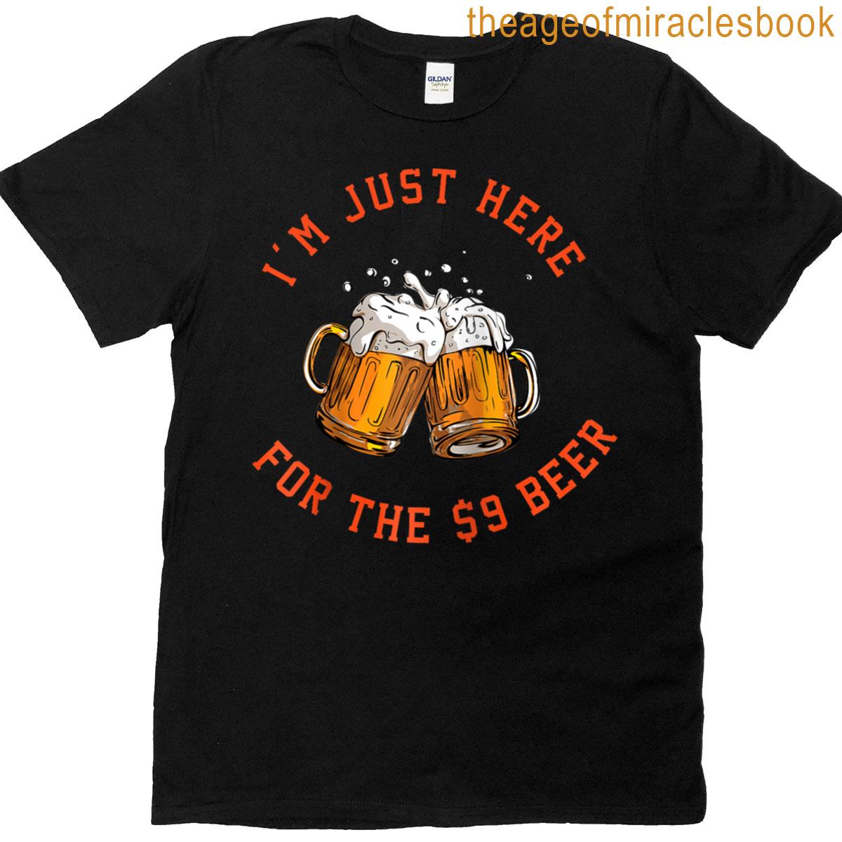 im just here for the 9 beer raglan baseball tee T-shirt