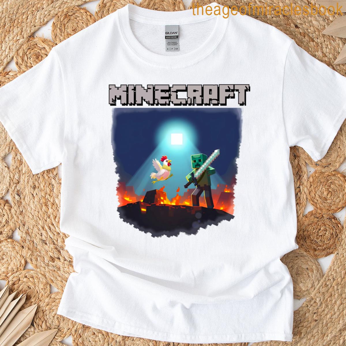 minecraft chicken jockey meme T-shirt