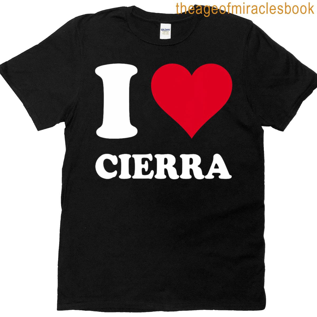 red heart i love cierra T-shirt