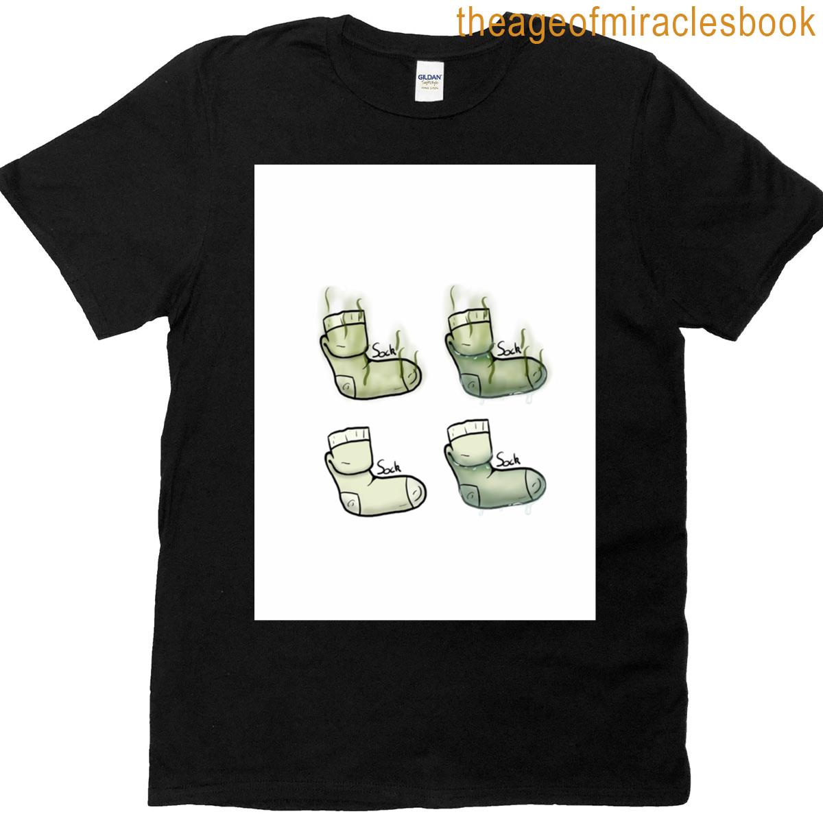 socks collection graphic T-shirt