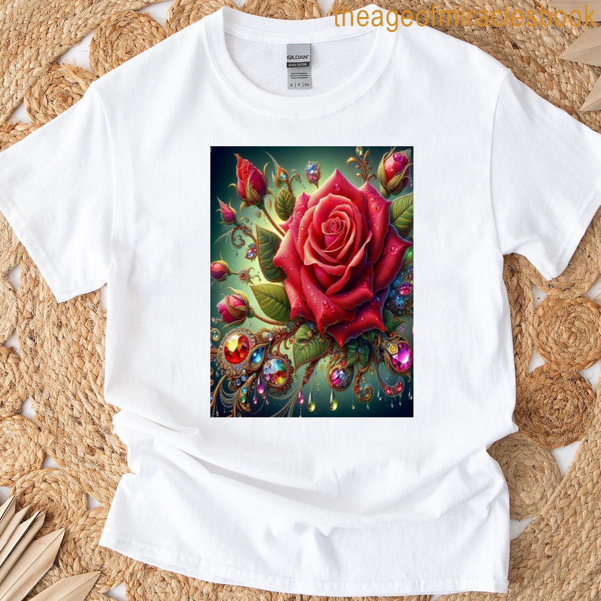 Jewel Red Rose T-shirt
