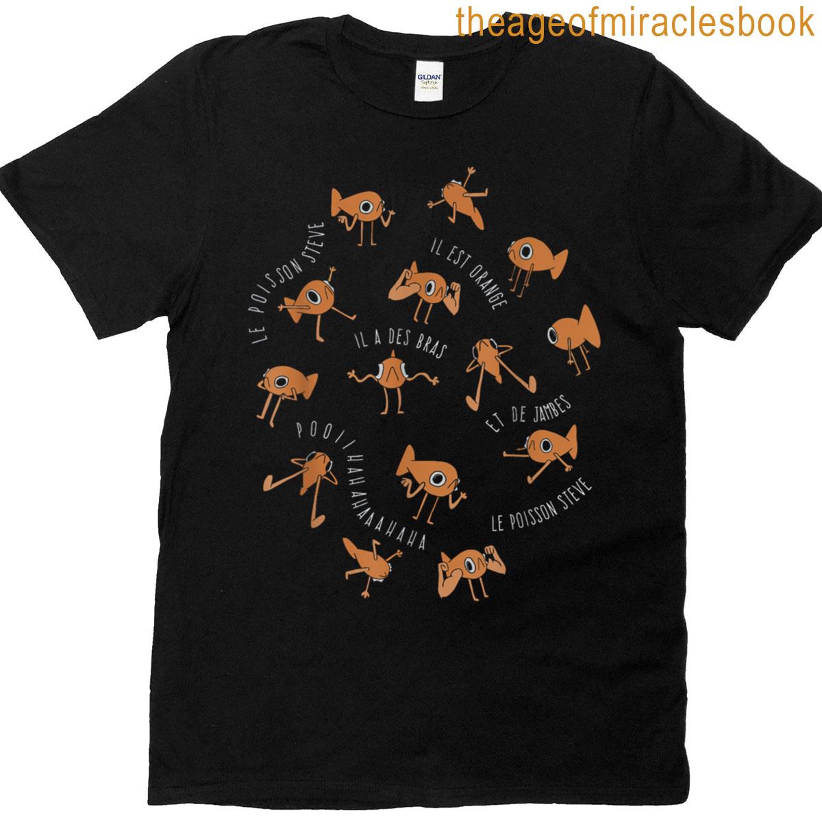 Le Poisson Steve Funny Fish Meme T-shirt