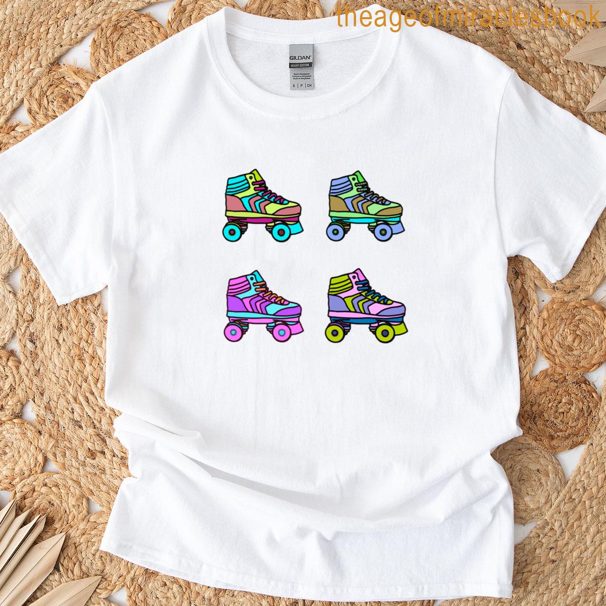 Multi Coloured Roller Skates T-shirt
