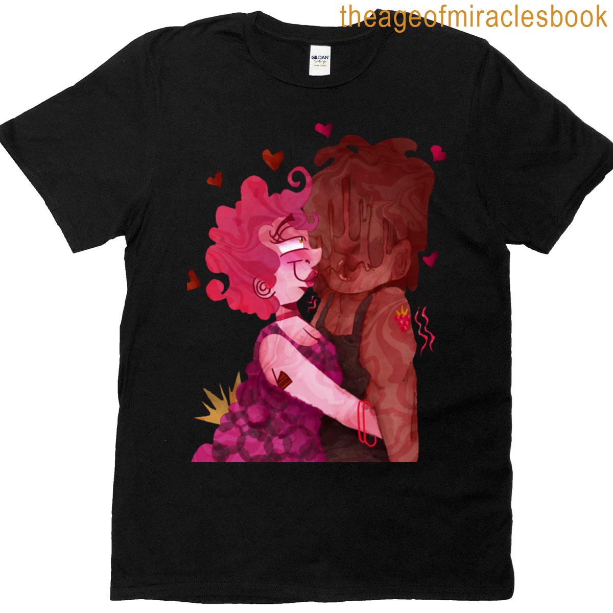 Raspberry Amp Chocolate Oversized T-shirt