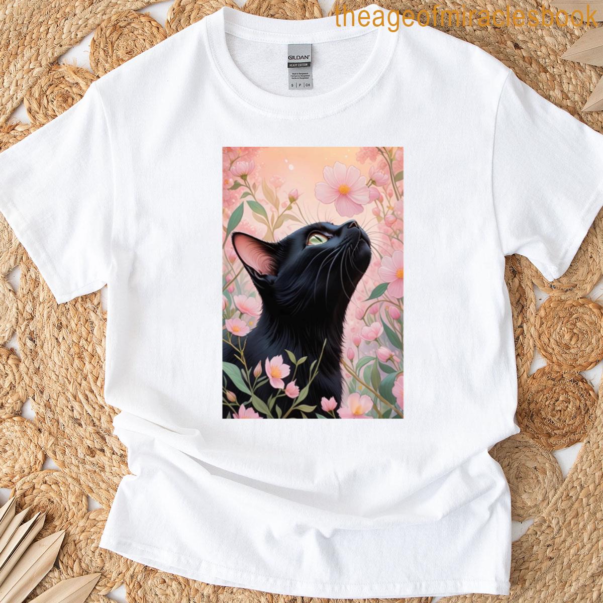 Black Cat Paint T-shirt