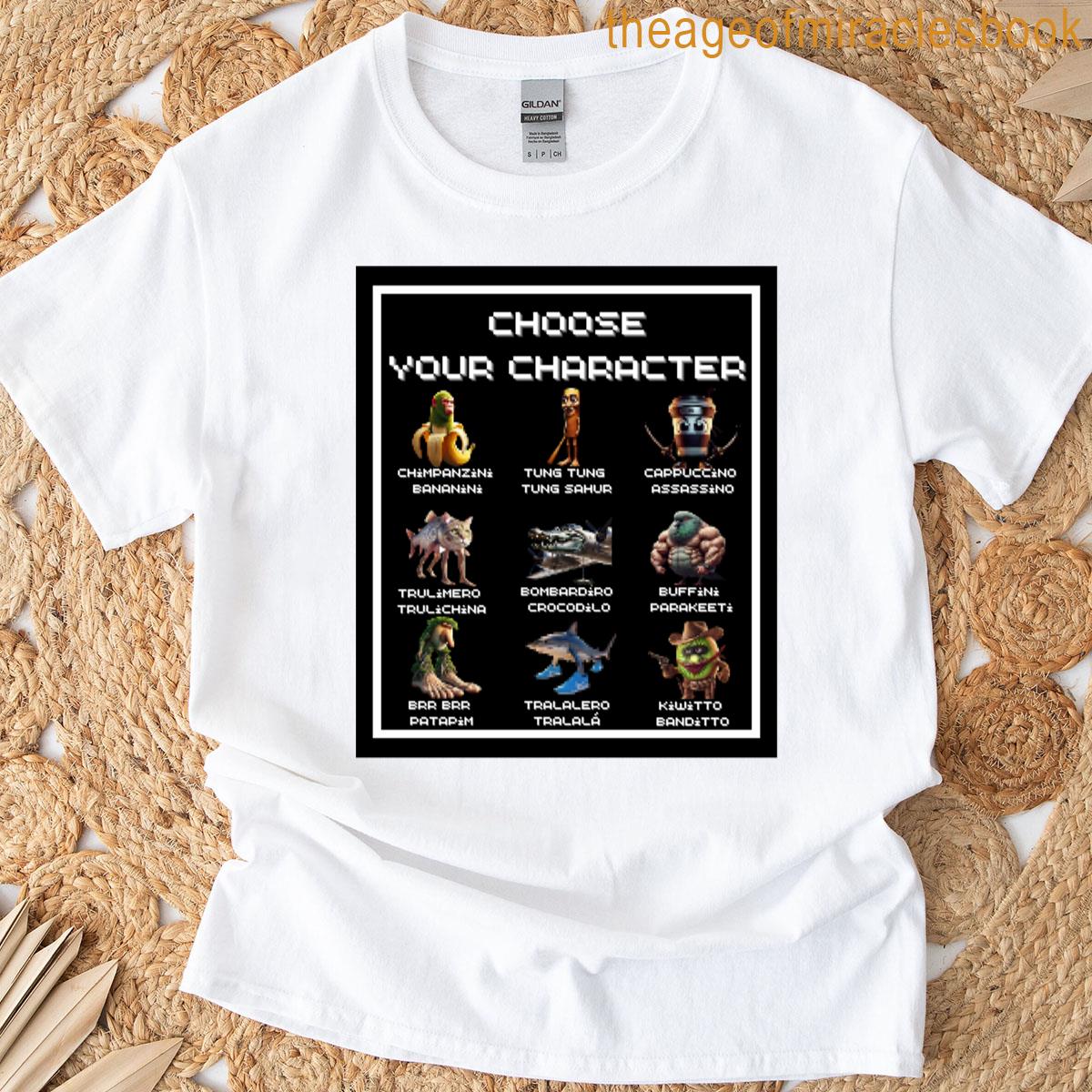 Choose Your Character Retro T-shirt