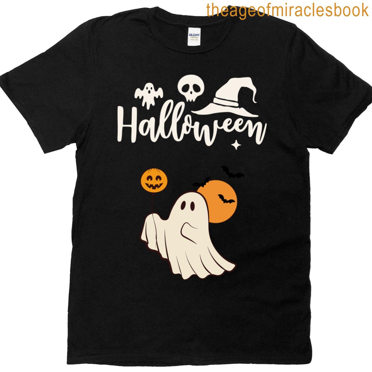 Retro Ghost Halloween Gift Oversized T-shirt