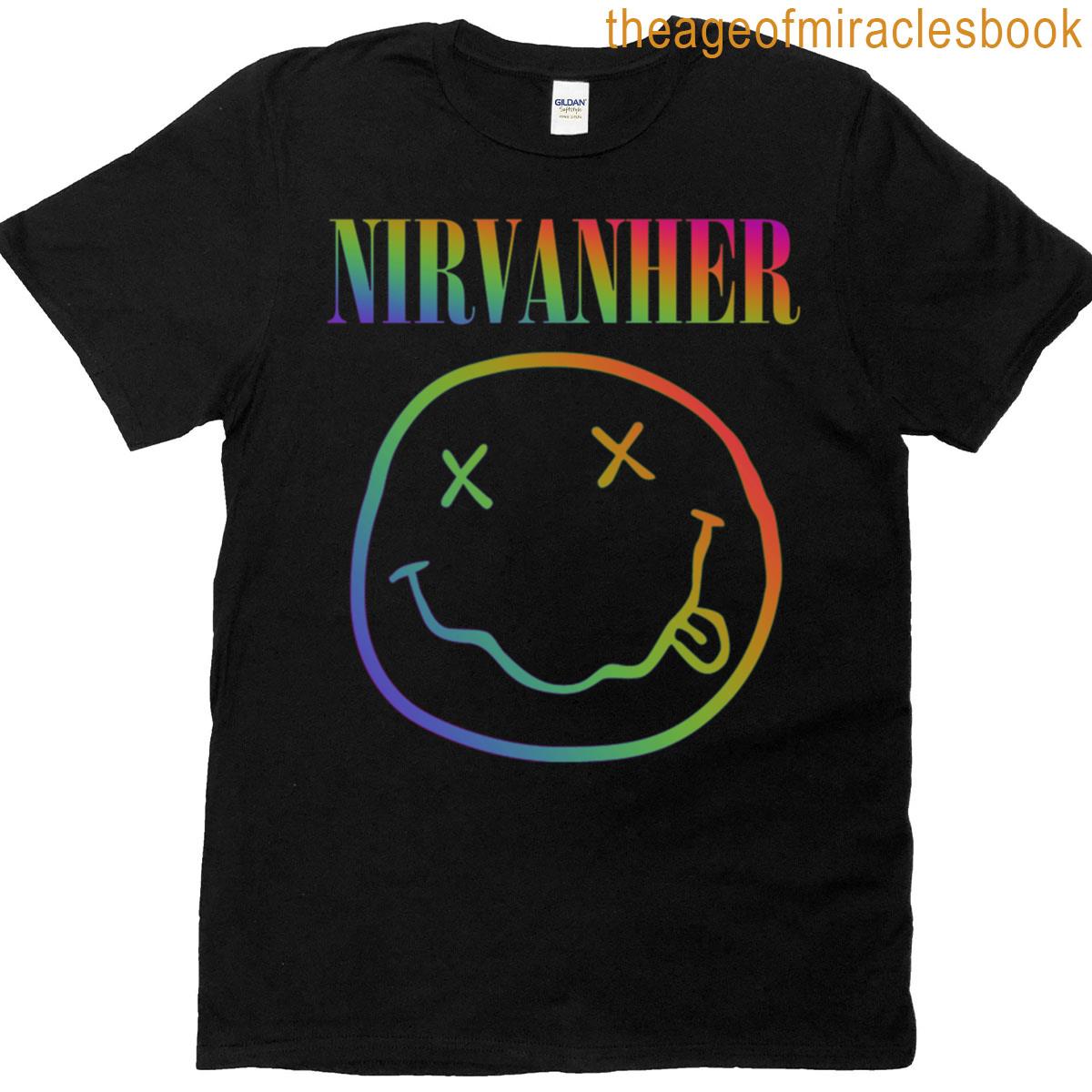 Nirvanher All Female Nirvana Tribute Rainbow T-shirt
