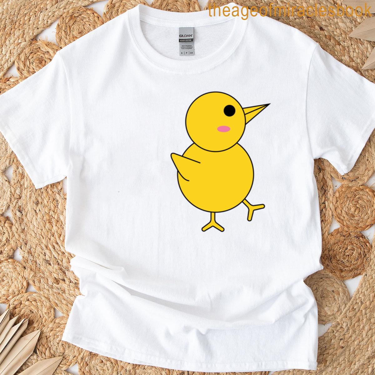 Cute Chick Yellow Sticker T-shirt