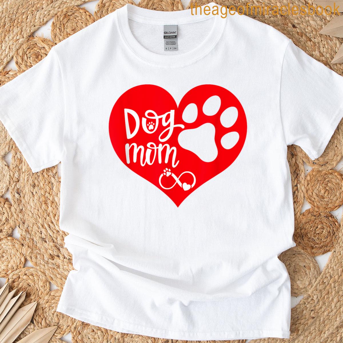 Dog Mom Heart T-shirt