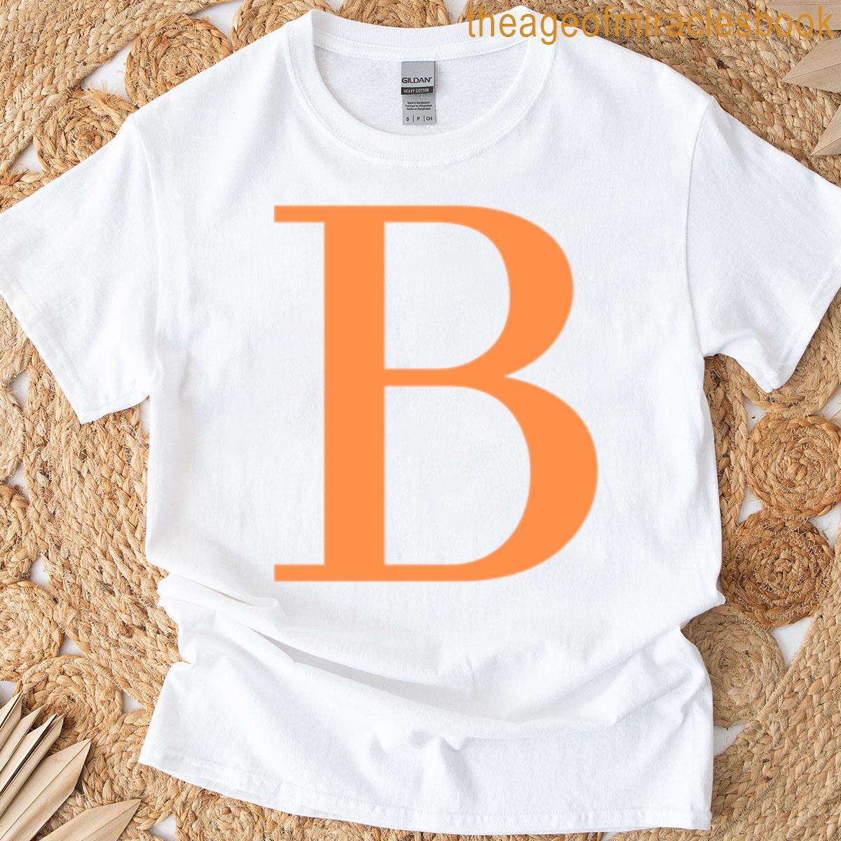Orange B Initial T-shirt