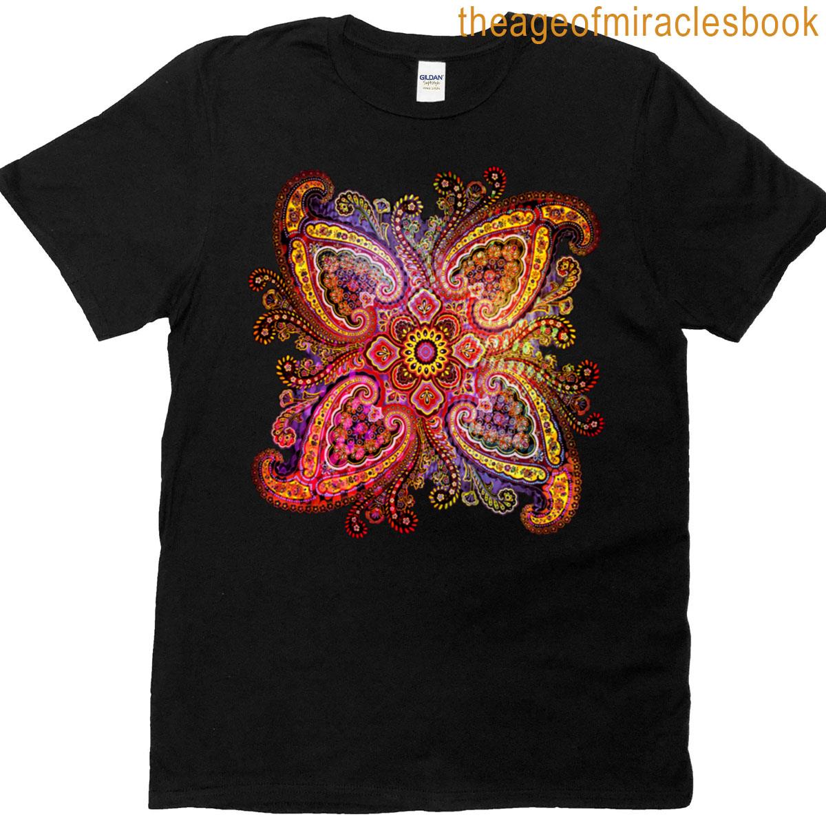 Classic Paisley Pattern Pink Colored T-shirt