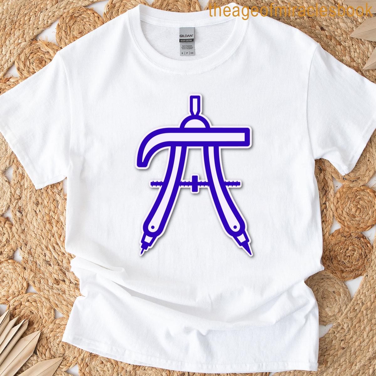 Pi Compass Mathematical Precision Classic T-shirt