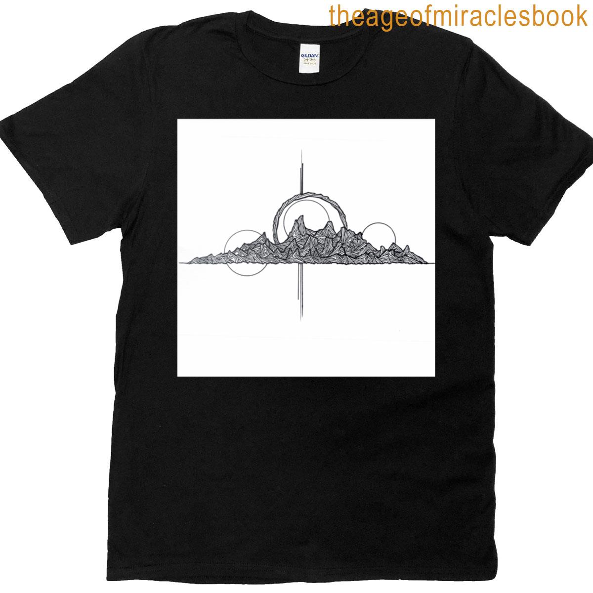 Abstract Geometric Mountains Oversized T-shirt