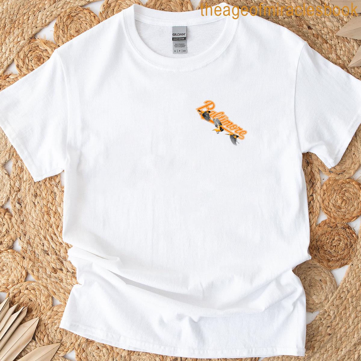 Baltimore Orioles Stay Positive – Small Pattern T-shirt