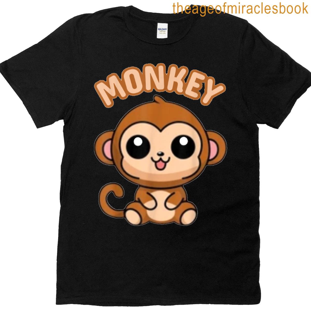 Cute Monkey Top Cute Monkey Costume Kawaii Monkey T-shirt