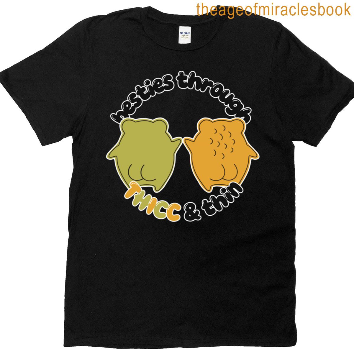 Frog Amp Toad Besties Through Thicc Amp Thin T-shirt