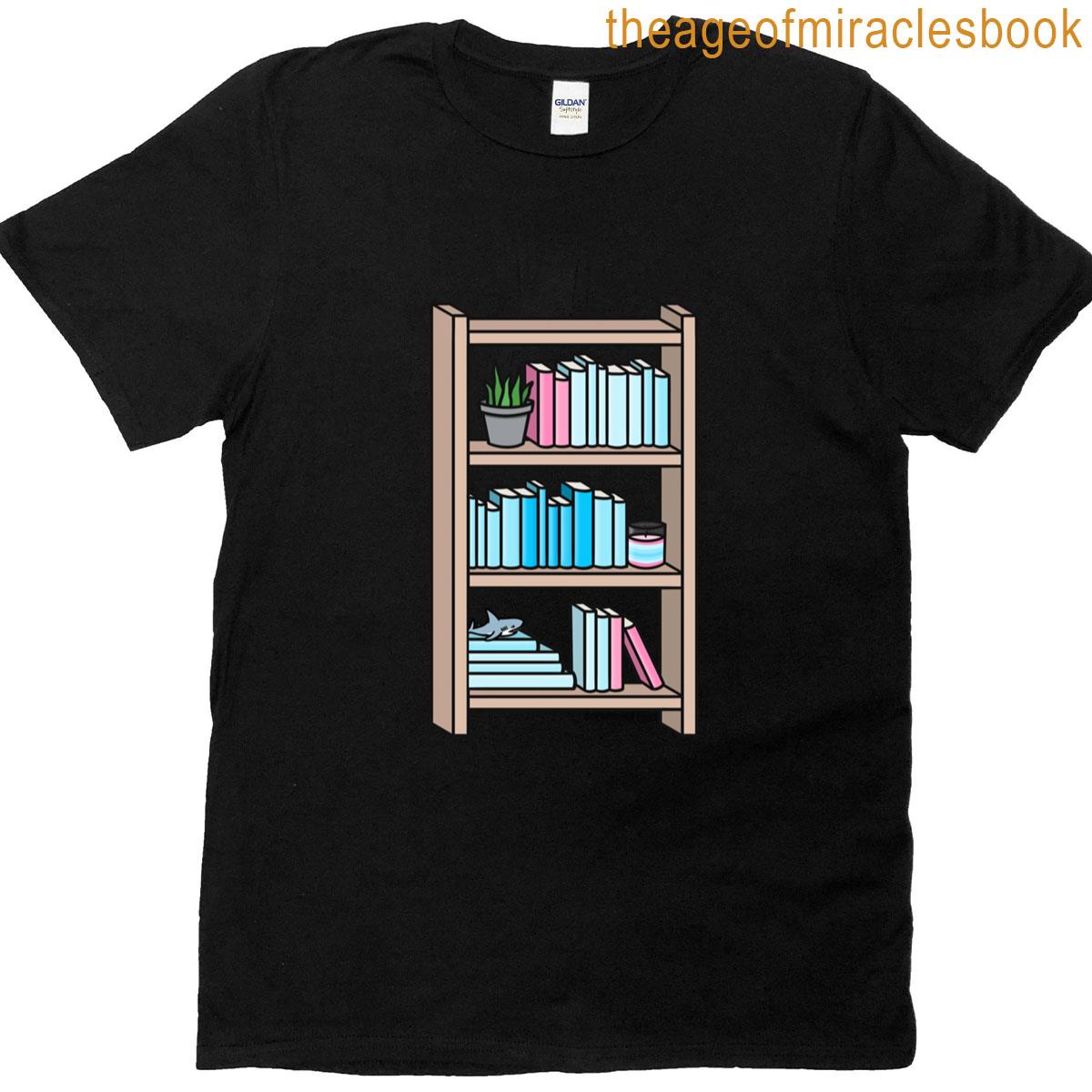 Transmasc Pride Bookcase T-shirt