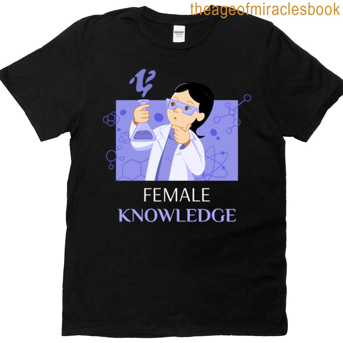 Female Knowledge Fun Science Classic T-shirt