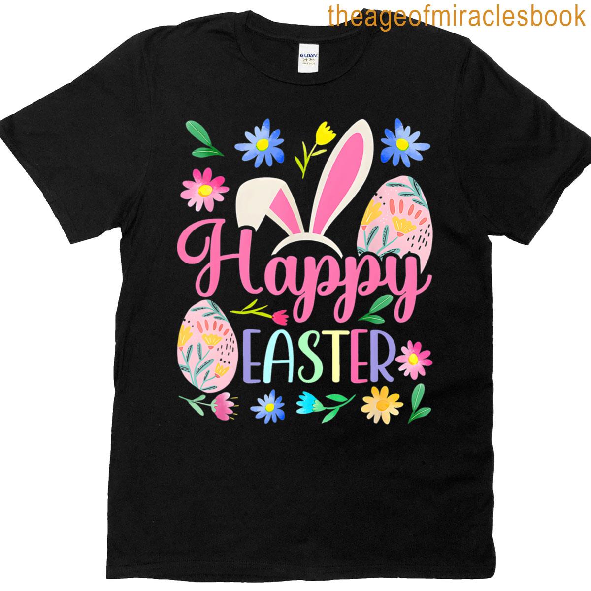 Happy Easter Bunny Spring Easter Egg Easter For Women T-shirt