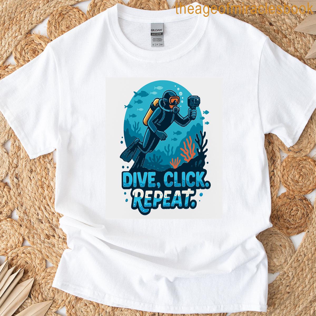 Dive Click Repeat Travellenspro Design Classic T-shirt