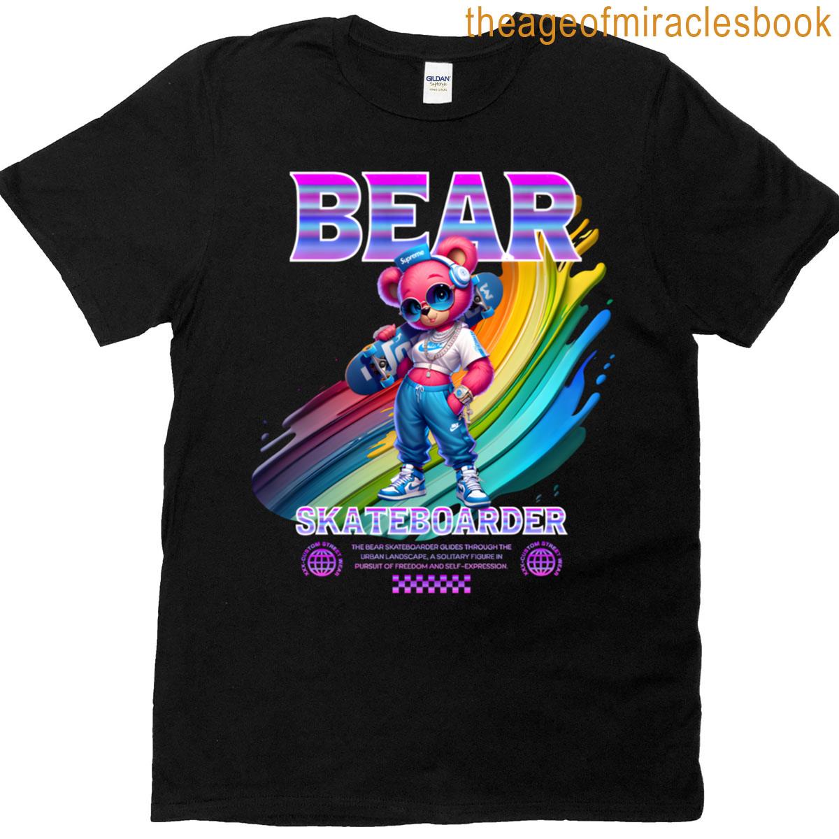 Bear Skateboarder Classic T-shirt