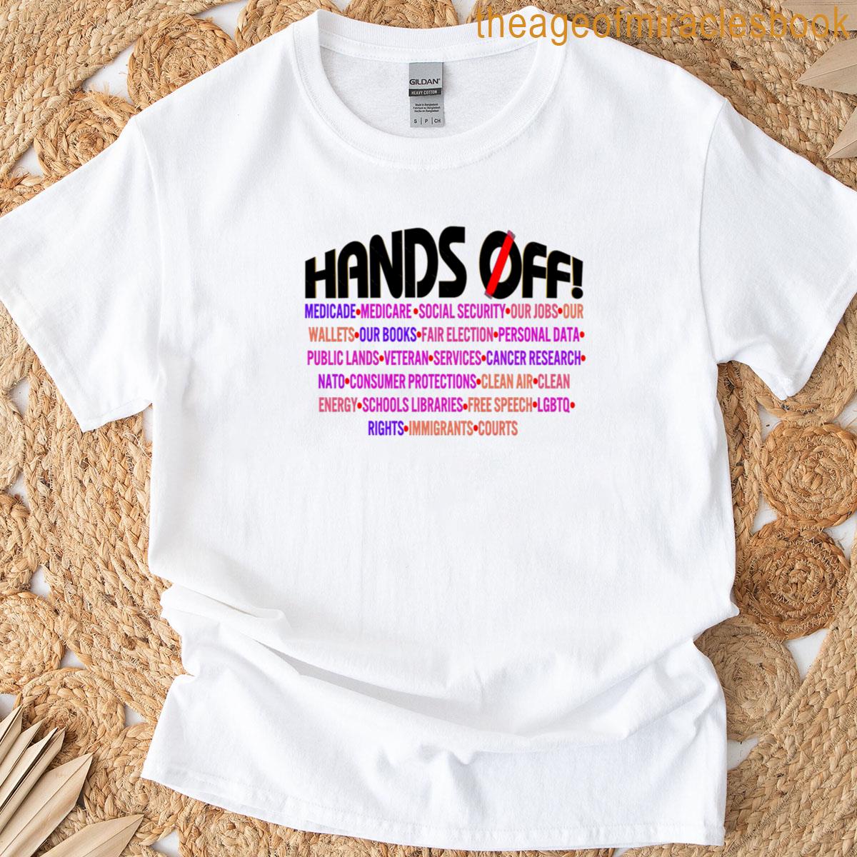 Hands Off Protest Social Security Essential T-shirt