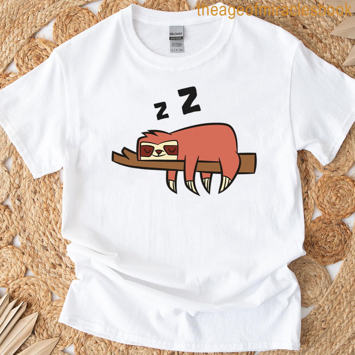 Sloth Sleeping Tired Cute Sleeping Sloth T-shirt