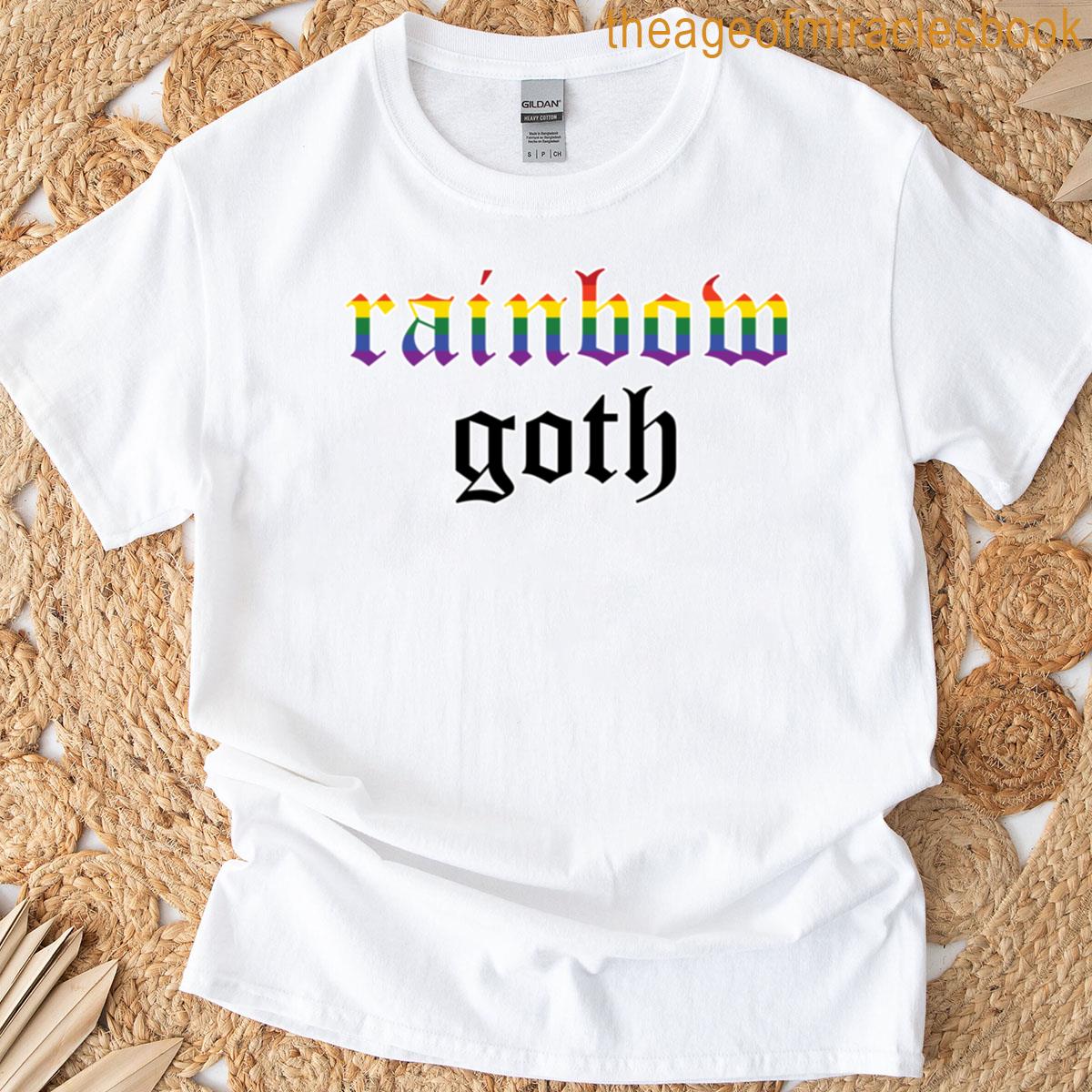Rainbow Goth And Lgbt Pride Classic T-shirt