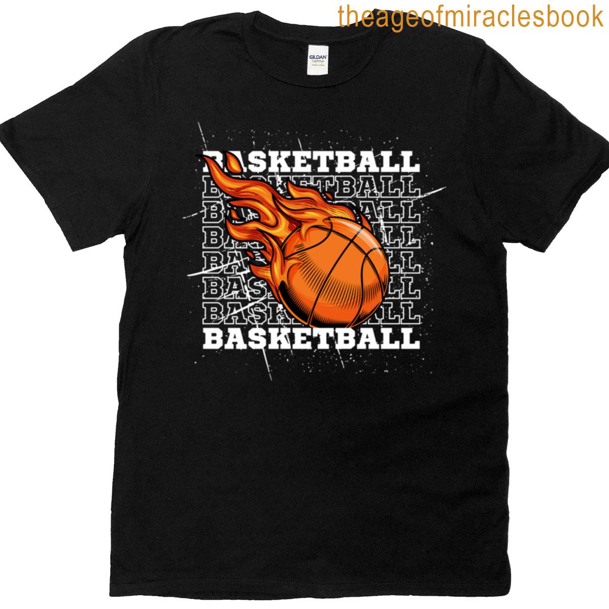 Flaming Basketball Classic T-shirt