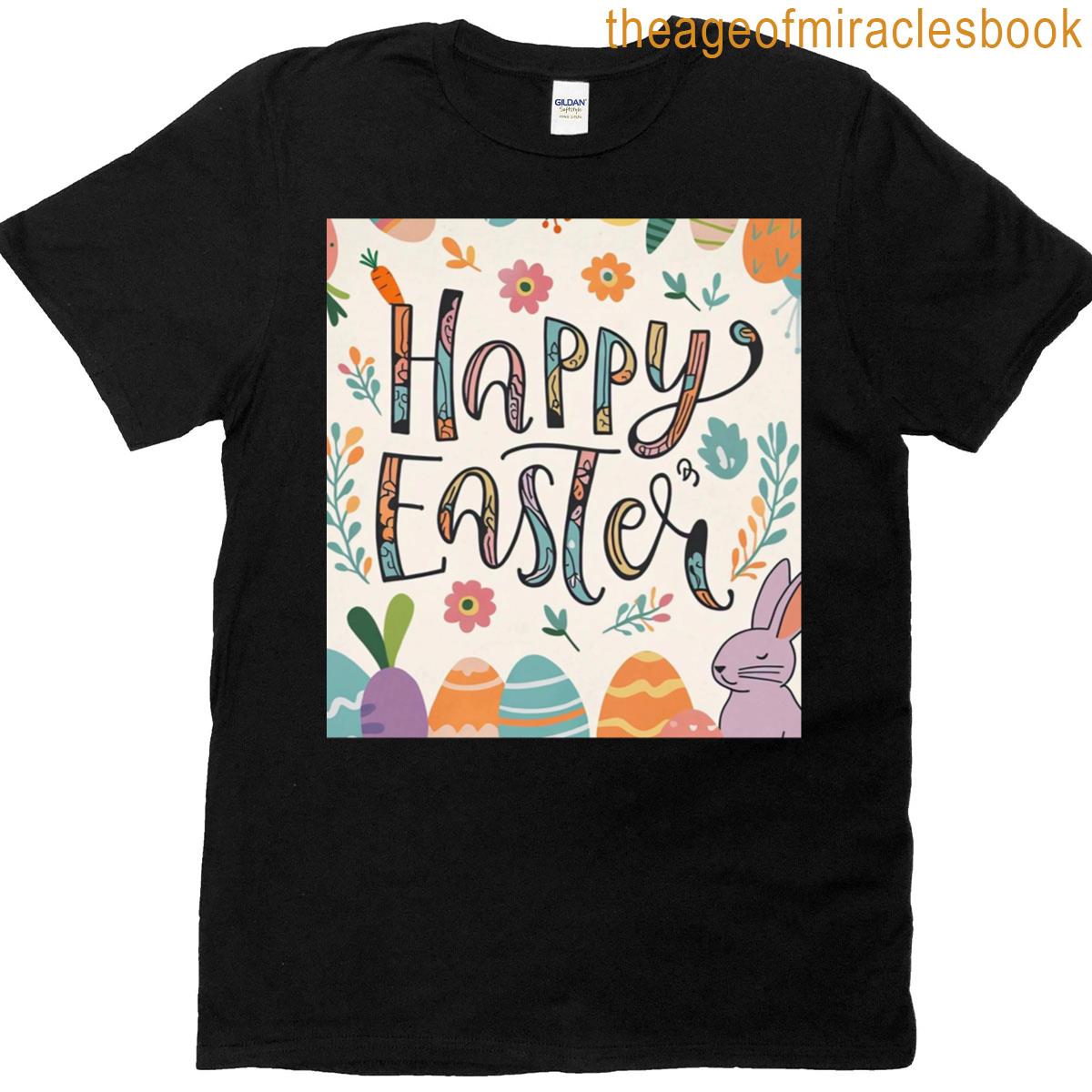 Happy Easter Print Design Classic T-shirt
