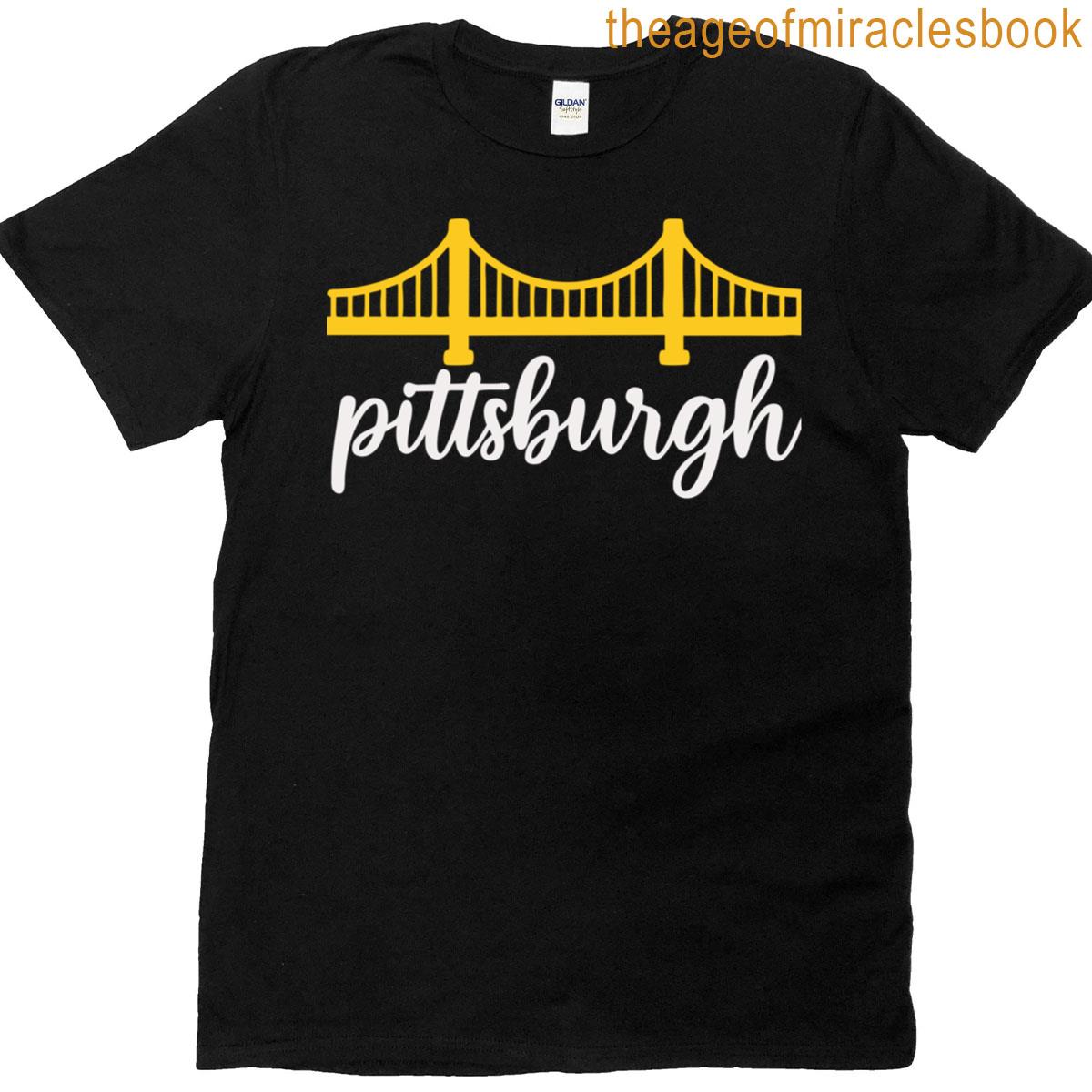 Pittsburgh Pirates Script Bridge Logo Classic T-shirt