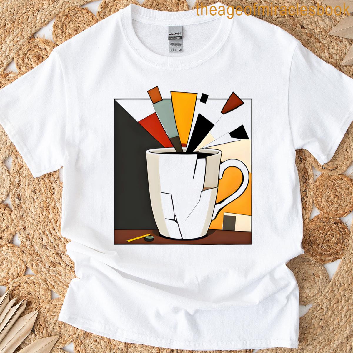Abstract Exploding Coffee Cup Art Classic T-shirt