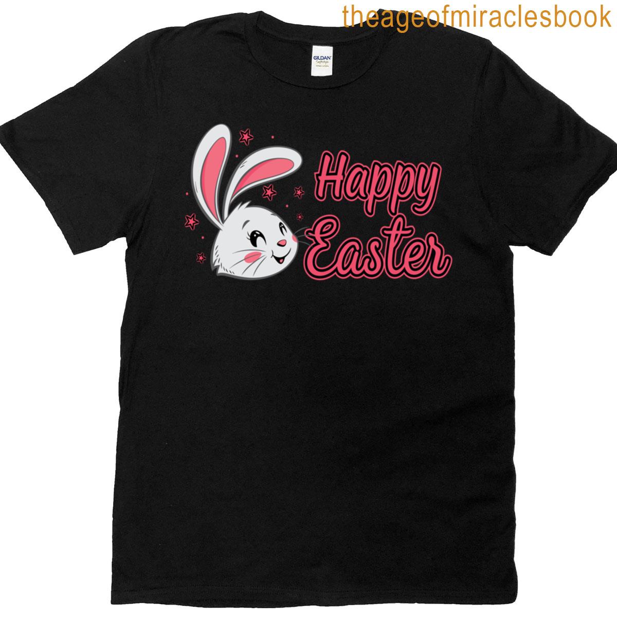 Happy Easter Bunny – Easter Text – Cute Rabbit Classic T-shirt