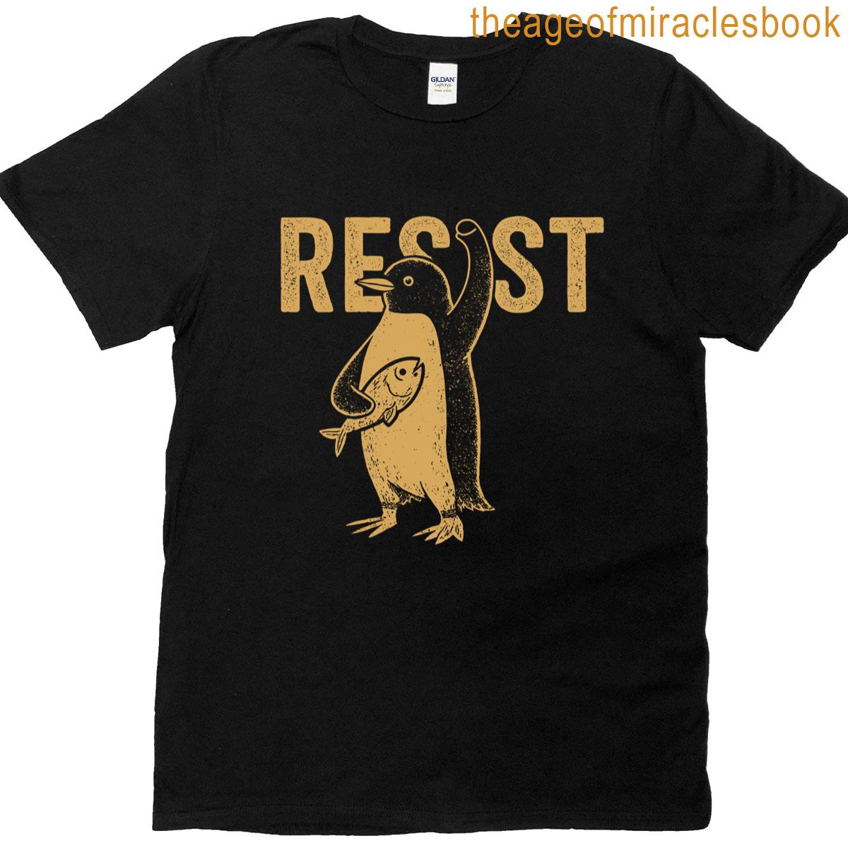 Resist Penguin Activism No Tariffs Essential T-shirt