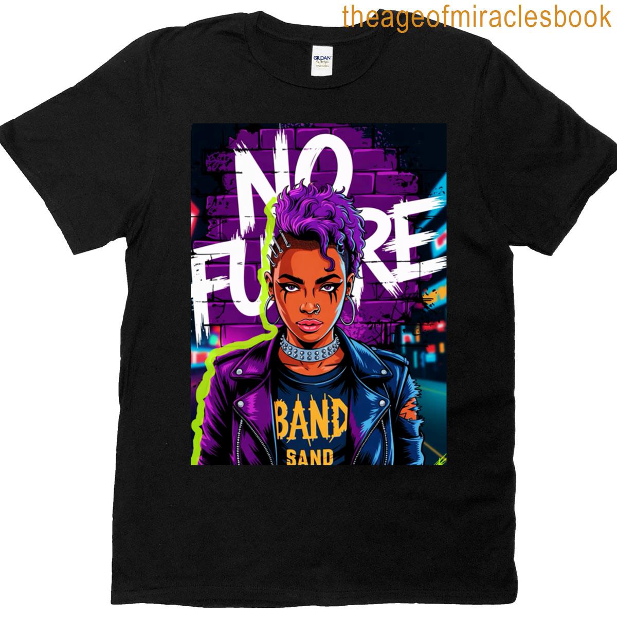 No Future Punk Chick Oversized T-shirt